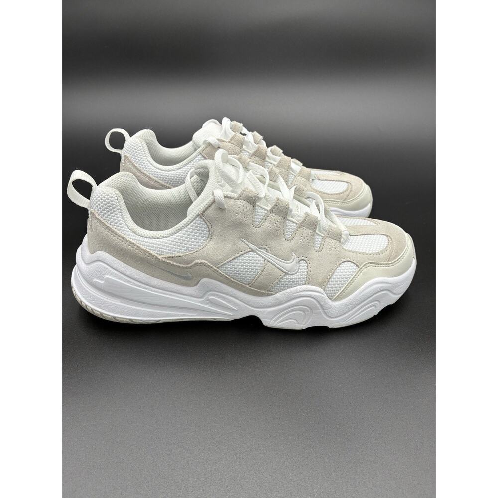 Nike Tech Hera DR9761-100 White Photon Dust Mesh Suede Men's Sneakers